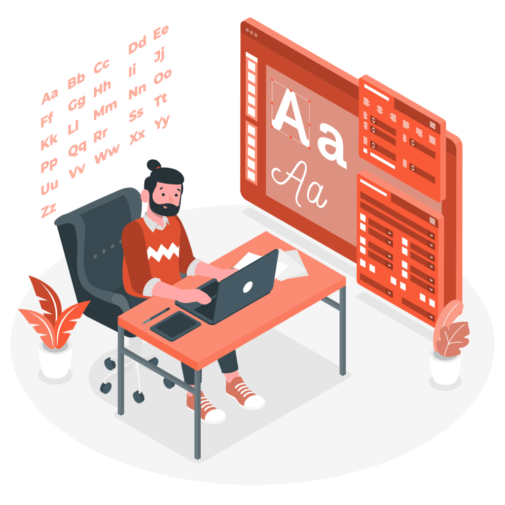 font pair and color direction